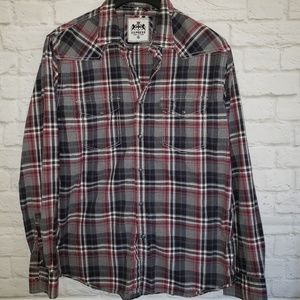 Express Pearl Snap Button Down Top Size Xl…